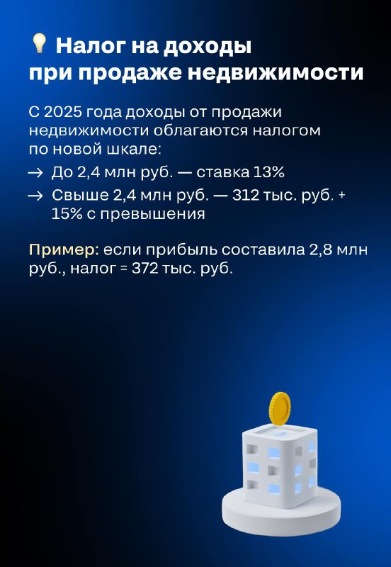 Новые налоговые правила для рынка недвижимости в 2025 году