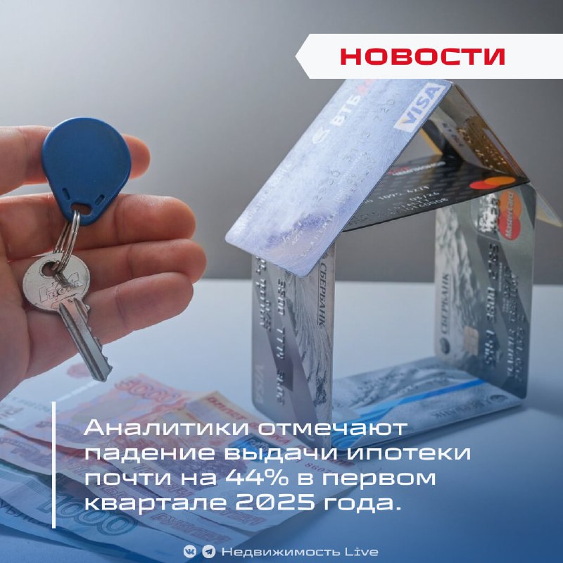 Снижение ипотечных кредитов в России: анализ первого квартала 2025 года