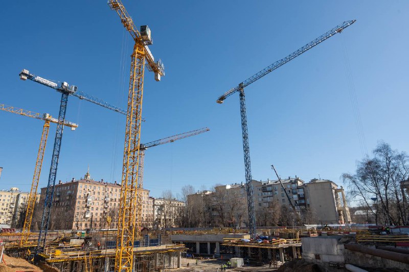 Строительство клубного городка «Фрунзенская набережная»: ход прогресса