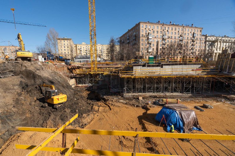 Строительство клубного городка «Фрунзенская набережная»: ход прогресса