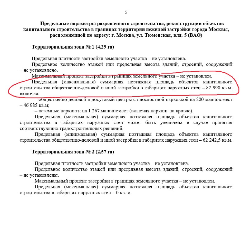 Официальное утверждение проекта развития участка на улице Тюменская