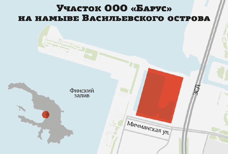 План строительства новой штаб-квартиры Сбербанка на Васильевском острове