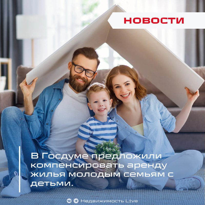 В Госдуме разрабатывают программу финансовой поддержки для молодых семей с детьми по аренде жилья