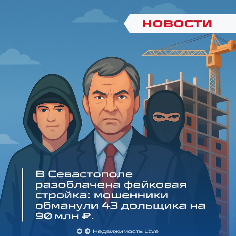 В Севастополе раскрыта мошенническая схема с фейковыми квартирами, пострадали 43 дольщика