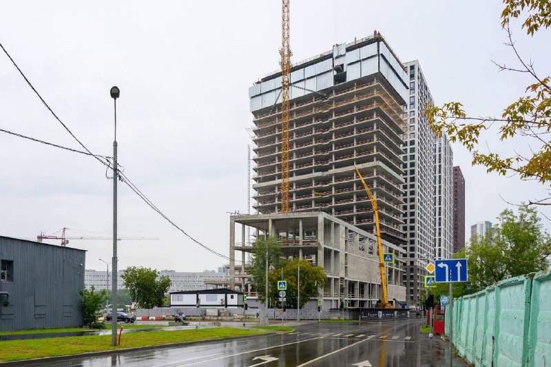 Завершение монолитных работ в бизнес-центре 'Level Work Воронцовская' перед сдачей в эксплуатацию