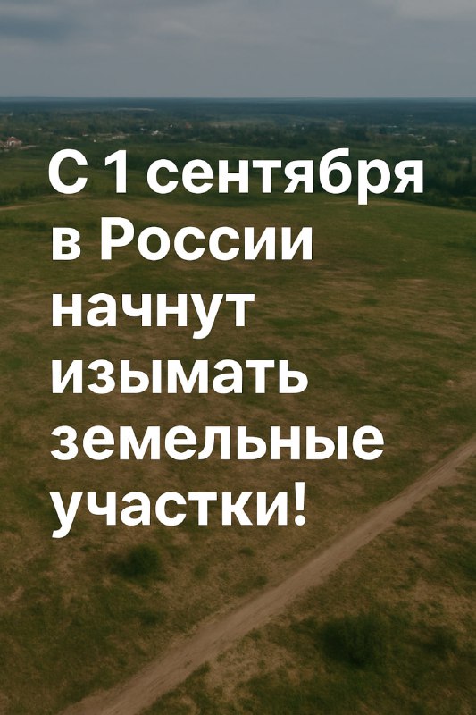 Новые правила изъятия незадействованных земельных участков в России с 1 сентября