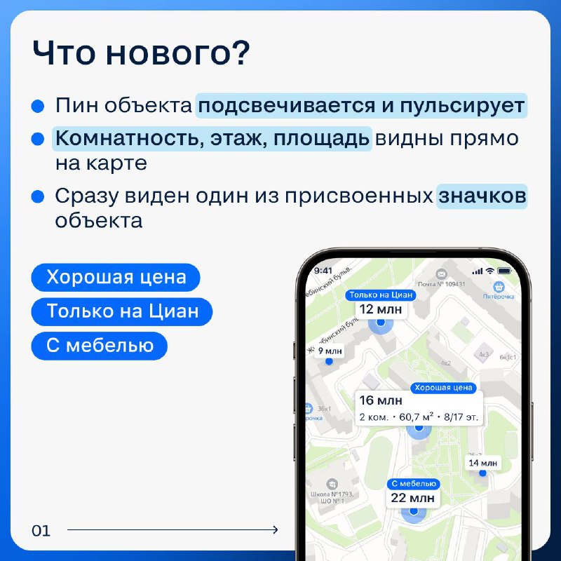 Обновление достоинств отображения объектов на карте сайта