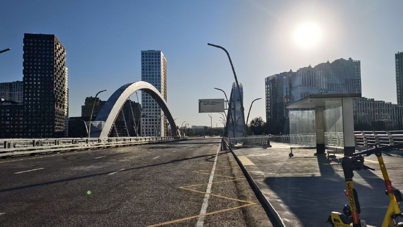 В Москве открыт новый мост, соединяющий районы Филёвский Парк и Шелепиха