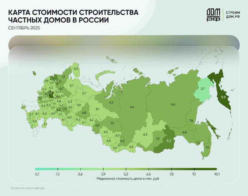 Средняя стоимость строительства дома в России: региональные различия и факторы влияния