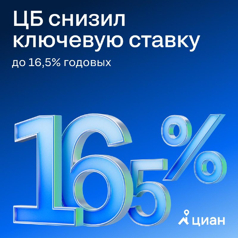 Центробанк снизил ключевую ставку до 16,5%: прогнозы на будущее