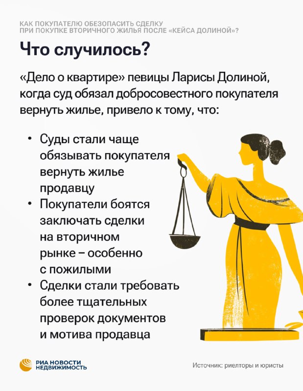Влияние судебного дела по Ларисе Долиной на рынок вторичного жилья в Москве