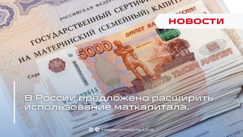 В России предлагают разрешить использовать маткапитал на оплату услуг по ремонту жилья