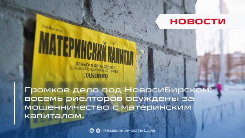 Новосибирские риелторы осуждены за мошенничество с материнским капиталом