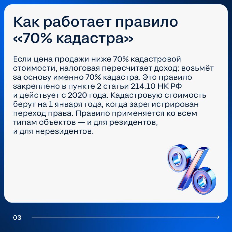 Изменения в налоговом регулировании при продаже недвижимости ниже кадастровой стоимости с 2025 года