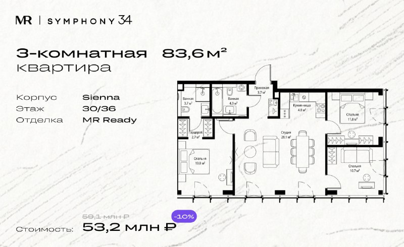 Новые ЖК Symphony 34: комфорт и современный дизайн в Савеловском районе