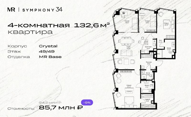 Новые ЖК Symphony 34: комфорт и современный дизайн в Савеловском районе