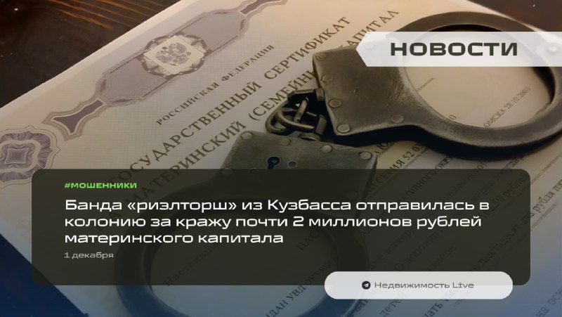 Женская преступная группа из Кузбасса получила реальные сроки за мошенничество с материнским капиталом