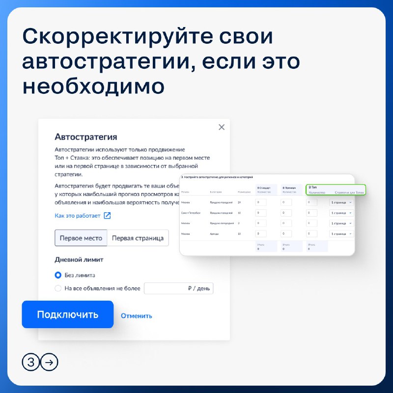 Обновление автостратегий для повышения эффективности продвижения