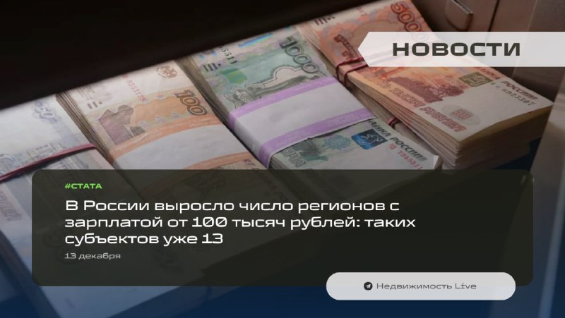 Рост доходов в российских регионах: новые лидерские позиции и региональные различия