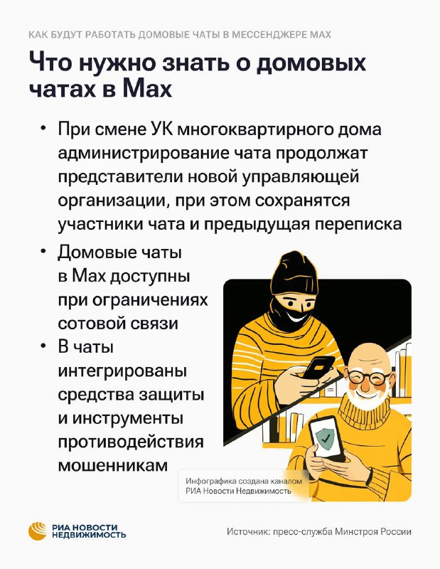 Новые возможности домовых чатов в мессенджере Max для российских жителей
