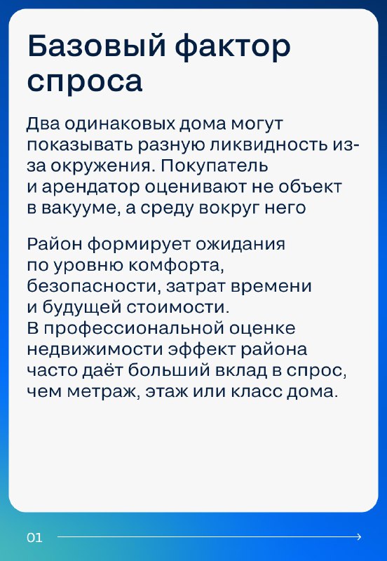 Влияние района на стоимость и ликвидность недвижимости