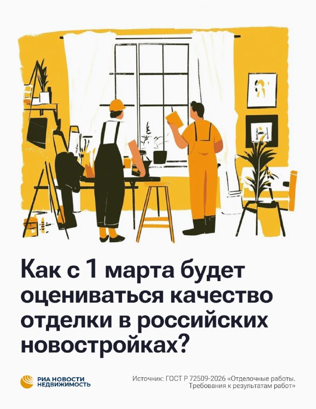 Новые стандарты оценки качества отделки в российских новостройках: что изменится с марта 2024 года Новые стандарты оценки качества отделки в российских новостройках: что изменится с марта 2024 года