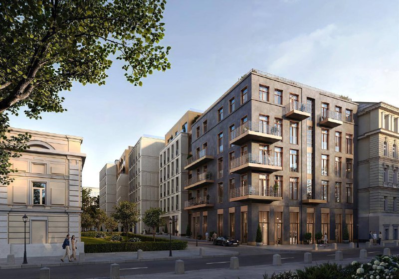 Строительство элитного жилого комплекса LUCE в Крестовоздвиженском переулке nearing completion
