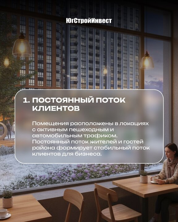 Предложения коммерческих помещений от ЮгСтройИнвест для быстрого развития бизнеса