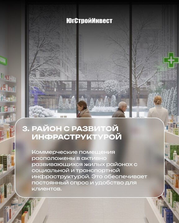 Предложения коммерческих помещений от ЮгСтройИнвест для быстрого развития бизнеса