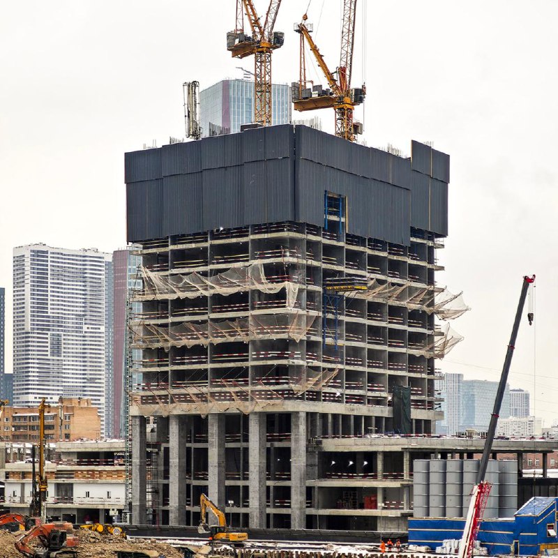 Обзор этапов строительства жилого комплекса «Дом Дау» в Москве-Сити