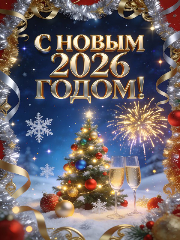 Поздравление с наступающим 2026 годом