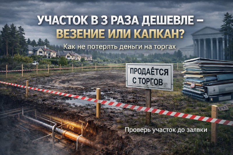 Как покупают участки на торгах: почему скидка 60–70% часто оборачивается убытками