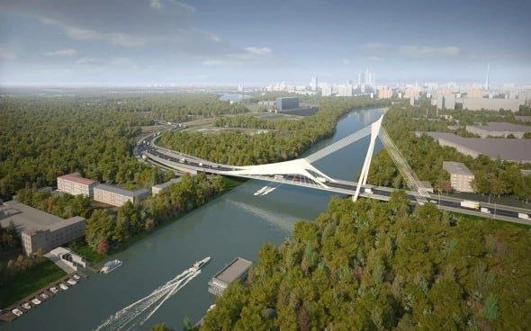 Мост-парус в Мневниковской пойме: 2027 год и символическая высота пилона Мост-парус в Мневниковской пойме: 2027 год и символическая высота пилона