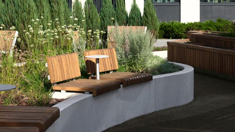 Благоустройство внутренней территории ЖК West Garden: система садов-состояний
