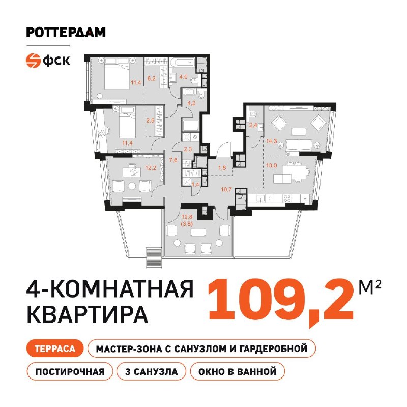 Квартиры с террасами: свежий воздух каждый день