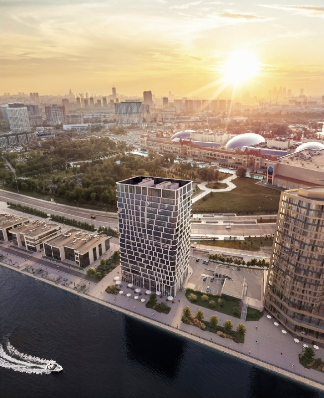 Бизнес-центр класса А «БЦ RIVA» у воды в районе Технопарк