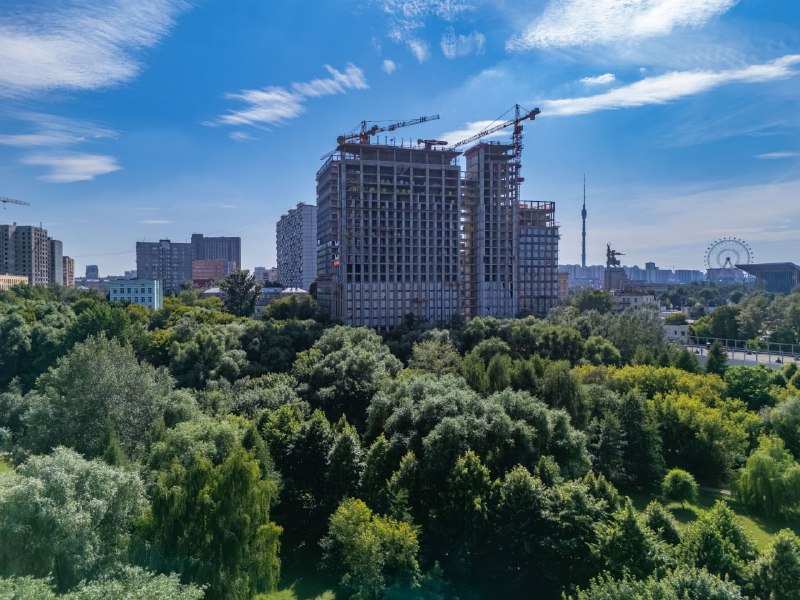 Премиальный ЖК «МИРА» у ВДНХ: монолит завершён, идут фасадные работы