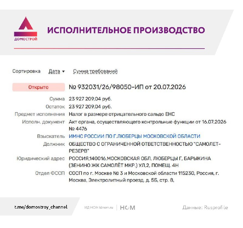 Девелоперам грозят налоговые взыскания и блокировка счетов