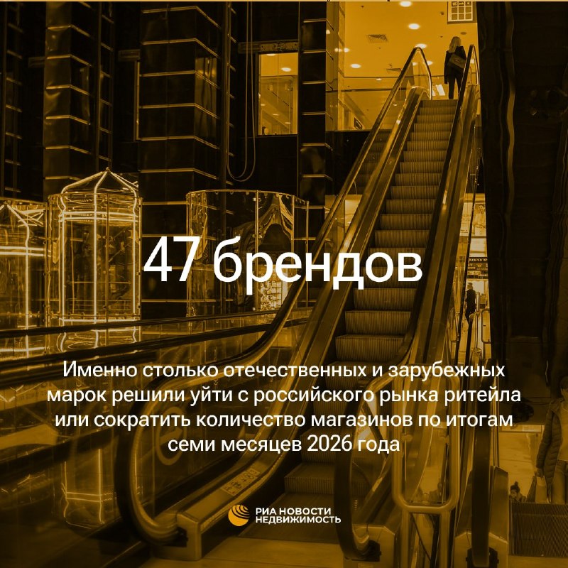 Почти 50 брендов сокращают присутствие в российском ритейле в 2026 году