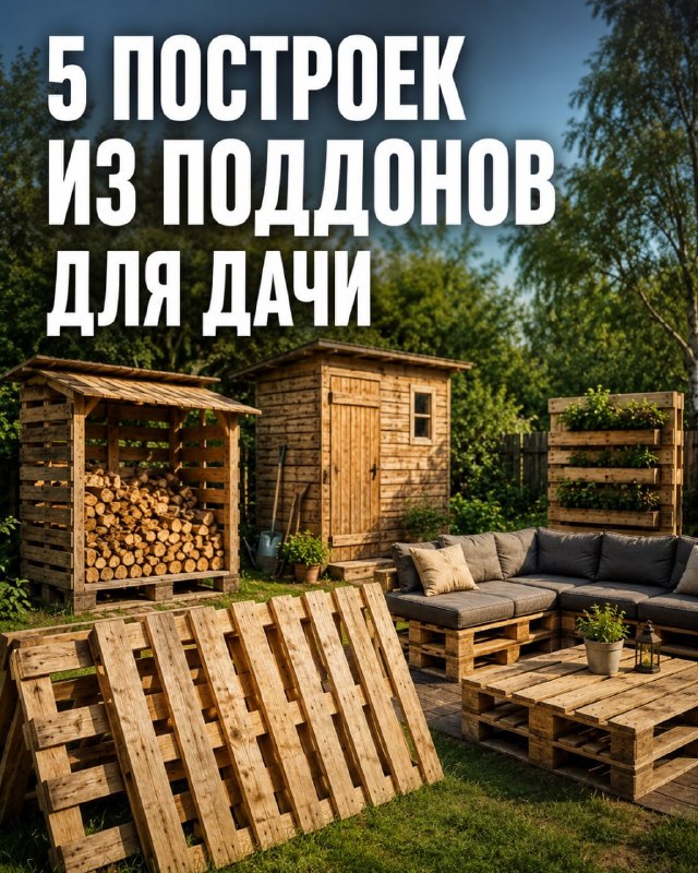 Что можно построить на даче из поддонов: 5 практичных идей