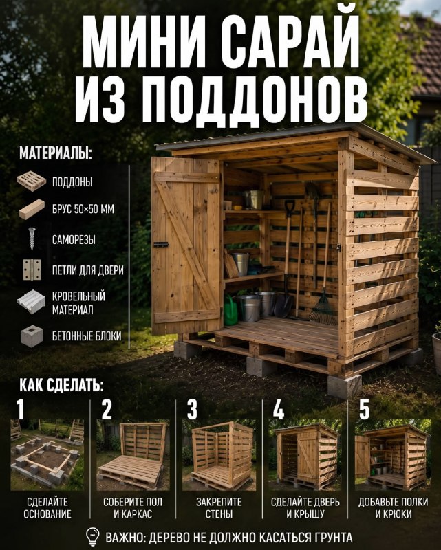 Что можно построить на даче из поддонов: 5 практичных идей