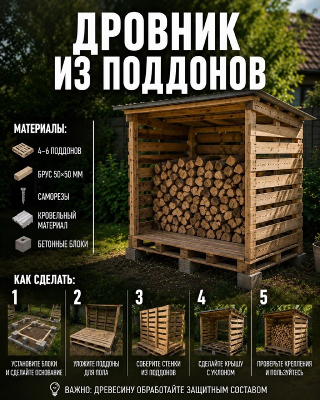 Что можно построить на даче из поддонов: 5 практичных идей
