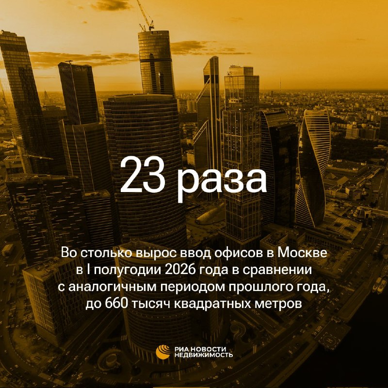 Ввод офисной недвижимости в Москве в 2026 году может достичь 1 млн кв. м