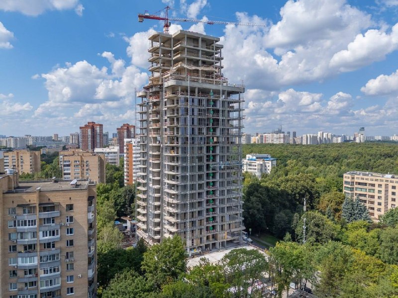 Жилой комплекс Springs в Филях: завершение монолитных работ и ход строительства Жилой комплекс Springs в Филях: завершение монолитных работ и ход строительства