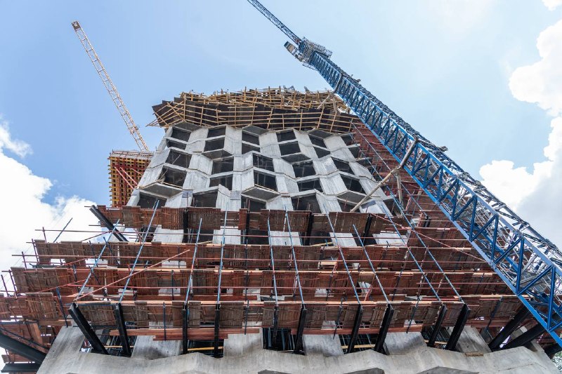 Ход строительства жилого комплекса «Тишинский бульвар» (Красная Пресня)