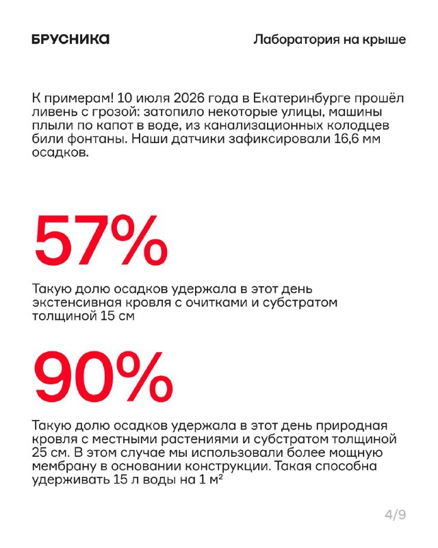 Зелёные кровли как решение для жары и дождей: опыт и первые цифры