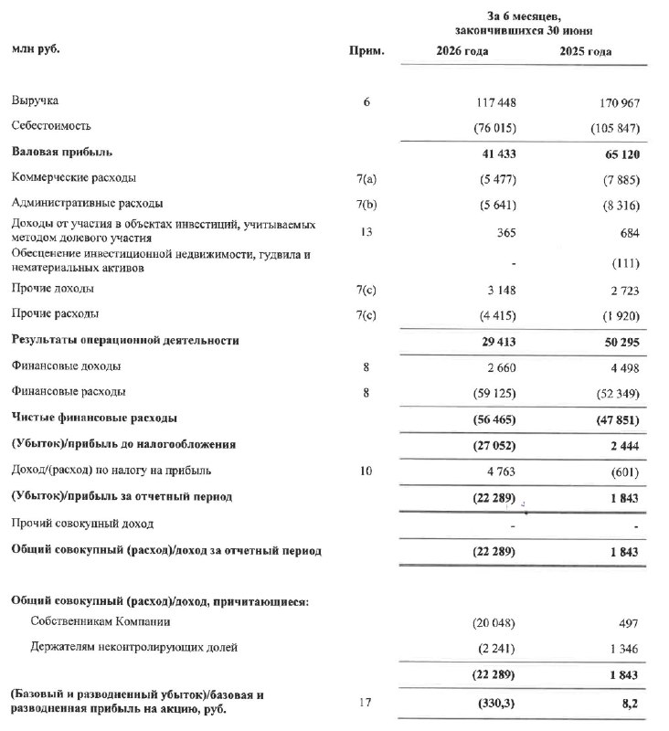 «Самолет» получил чистый убыток в 22,3 млрд рублей из‑за падения спроса