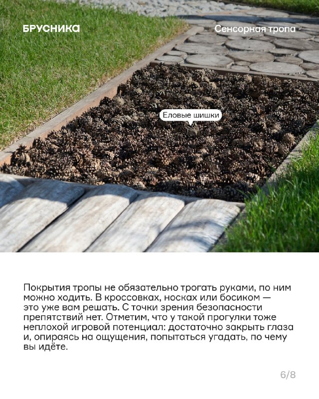 Сенсорная тропа: тактильные элементы для обучения и игры