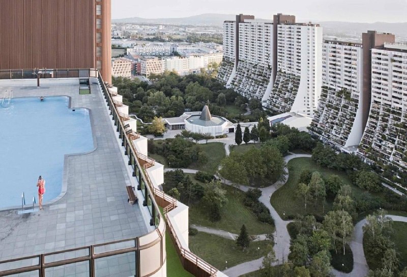 Wohnpark Alt-Erlaa: гуманная утопия ретрофутуризма в Вене