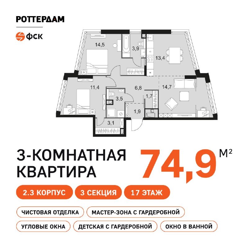 ЖК «Роттердам»: комфорт у воды и выбор планировки